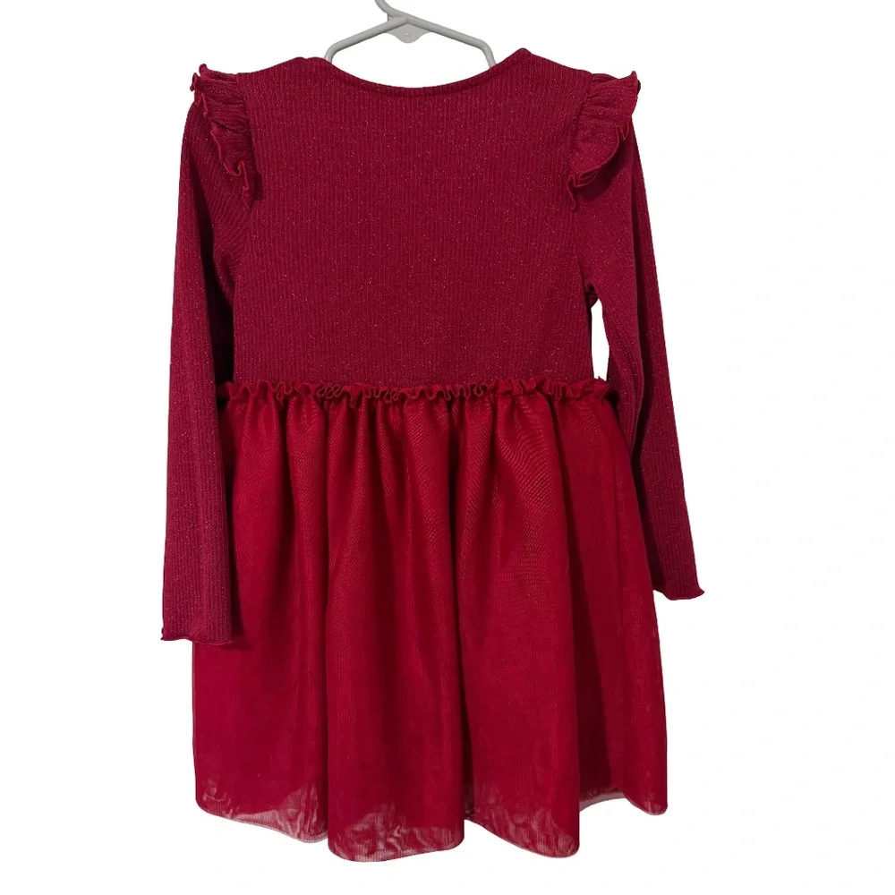 Old Navy Vibrant Red Ruffle Kids Dress